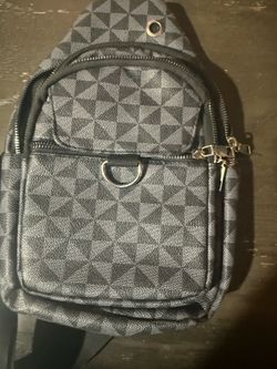 Geometric Pattern Sling Backpack