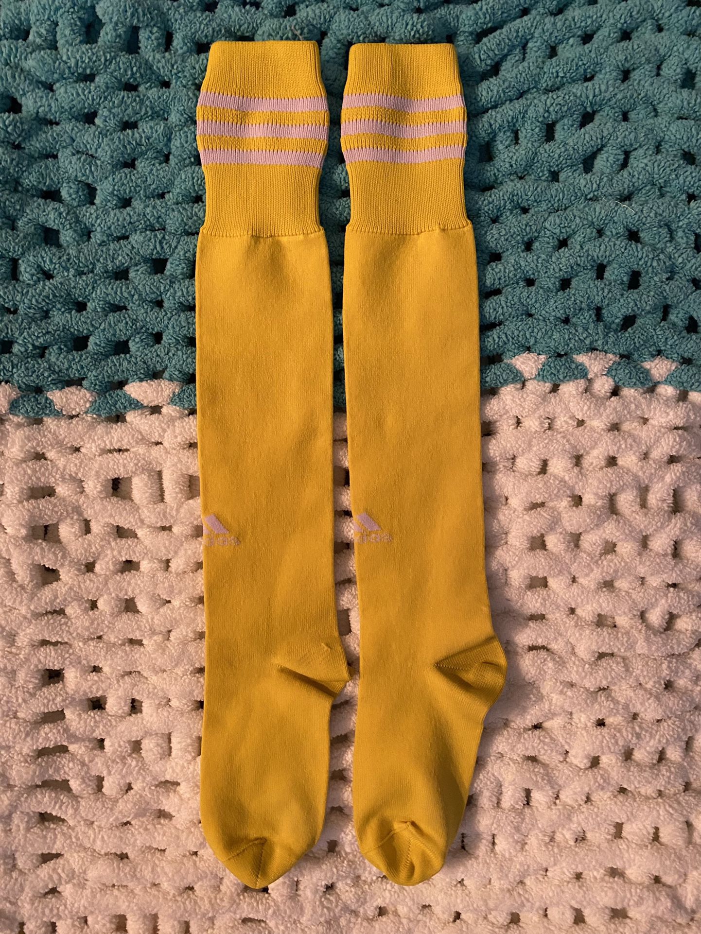 Vintage Adidas Yellow Tube Socks