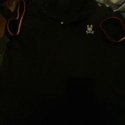 Psycho bunny red and black and white men shirt size M