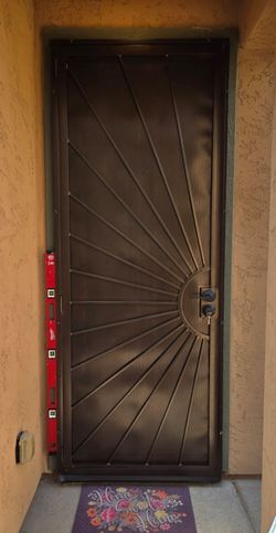 Security Door Heavy-Duty 36x96 8foot Copper (Installation Included)