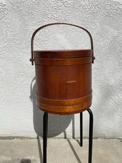 Firkin Wood Sewing Basket