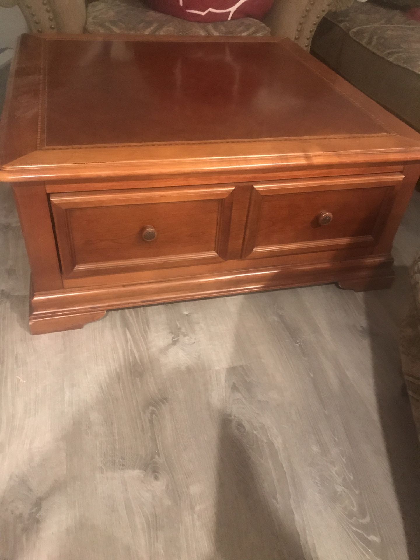 3 piece entertainment center, coffee table and two end tables for Sale