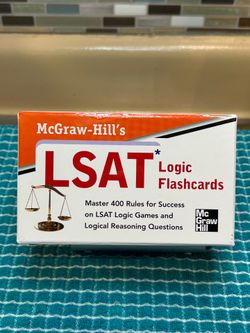 McGraw-Hill's LSAT Logic Flashcards by Wendy Hanks 400 flashcards