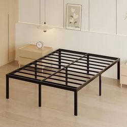 Black Metal Platform Bed Frame California King
