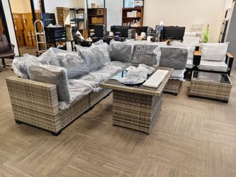 Outdoor Wicker Sectional Patio Furniture Set