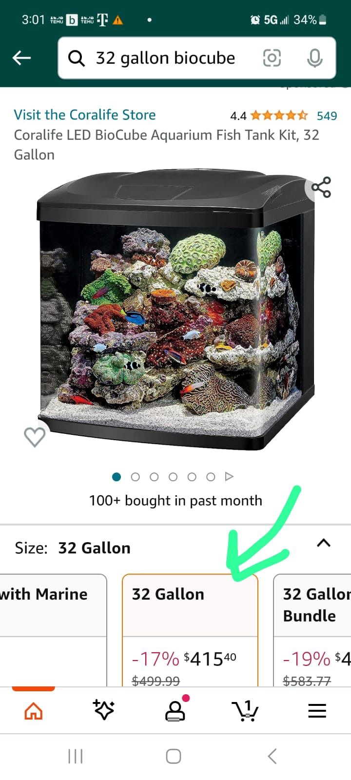 32 Gallon Fish Tank