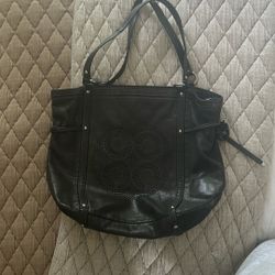 Vintage Leather Coach Bag