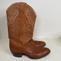 Justin Boots Lizard Leather Boots