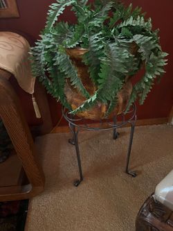 End Table Riser With Plants