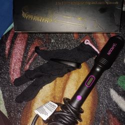 Hair Brush Straightener. 