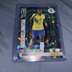 Brazil Vinicius junior card panini World Cup limited edition