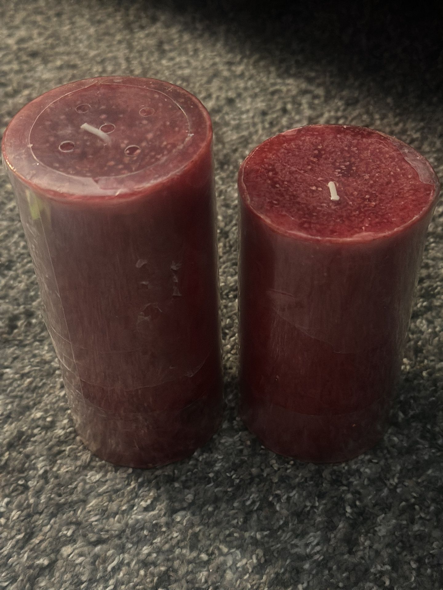 Pillar Candles Peppermint Bark Scented