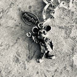 Sterling Charm Mickey Mouse Disneyland Hangtag