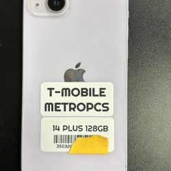 On Sale iPhone 14 Plus 128GB T-mobile Metropcs