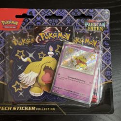 Pokemon Paldean Fates Tech Sticker Collection 3 Booster Pack Blister- Greavard