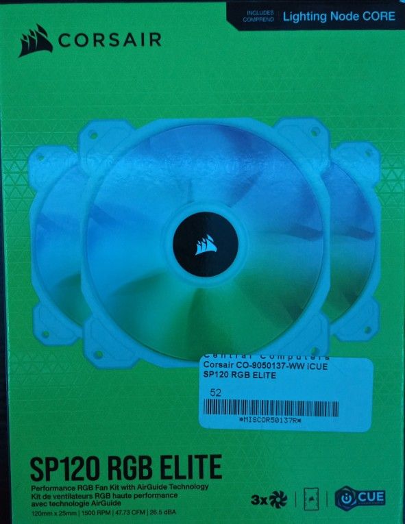 Corsair SP120 RGB Elite (3-Pack, Sealed)