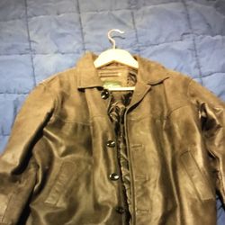Eddie Bauer leather jacket xl brand new.....