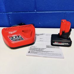 🔥 Milwaukee M12 5.0 H.O Battery + Charger