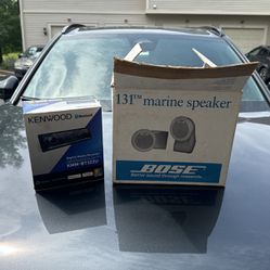 Kenwood Receiver And Bose Marine Speakers