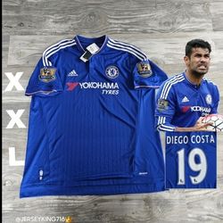 Adidas Chelsea FC Diego Costa #19 2015/2016 Home Jersey 