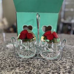 Vintage Mid Century Lucite Raspberry Jelly Container Jar
