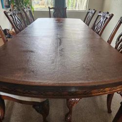 8 Person Dining Table Set