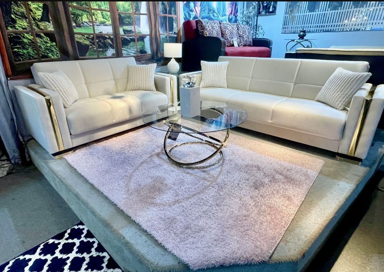 Black Friday Sale!! Amazing Sale! Sofa bed & Loveseat With Storage