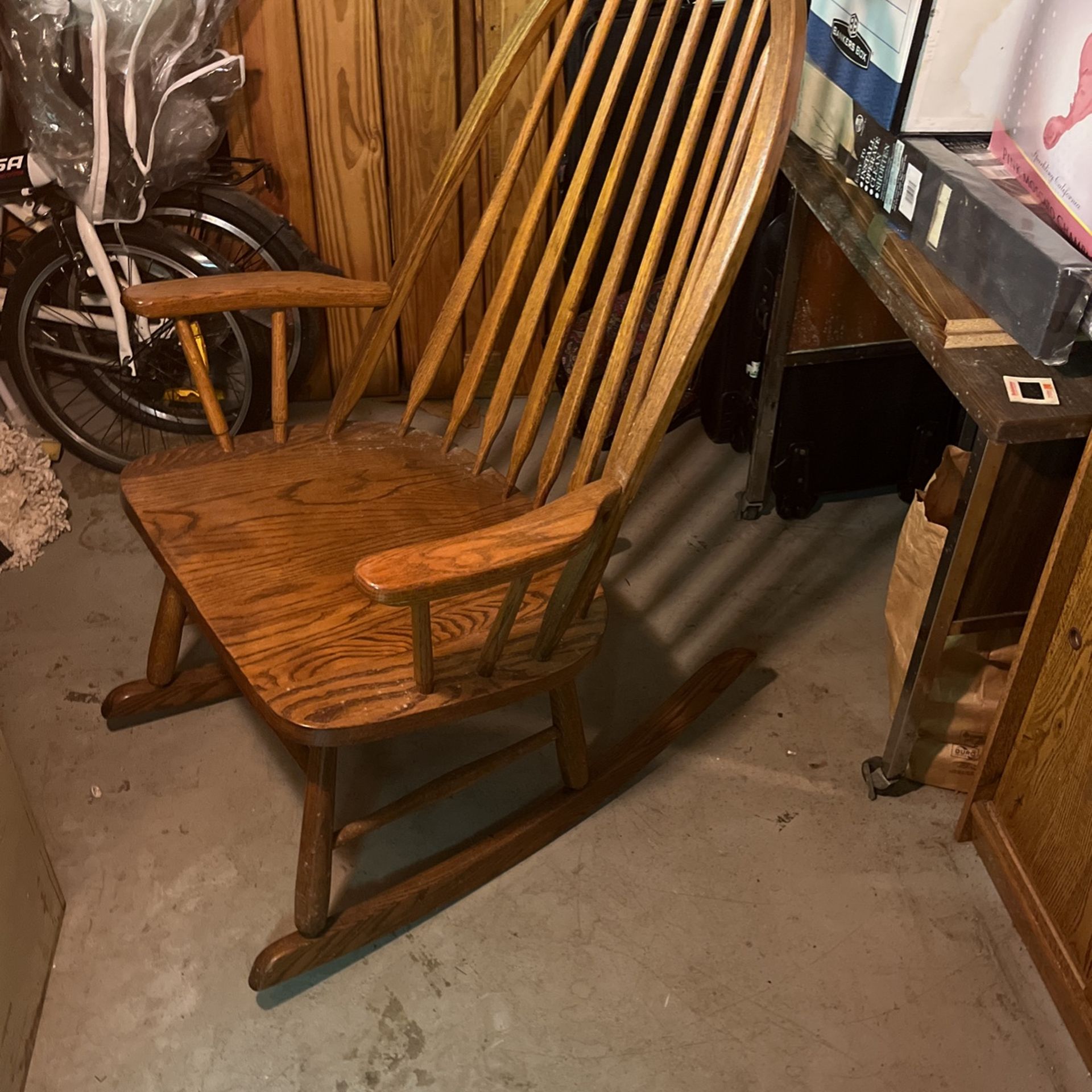 Solid Wood Rocking Chair.
