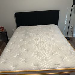 Queen size Mattress and frame 200 or best offer