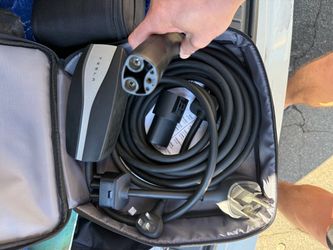 Tesla charger and air compressor
