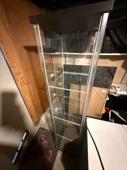 Glass display case
