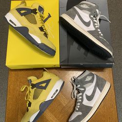 Jordan 1 & 4 Retro Shoe Bundle
