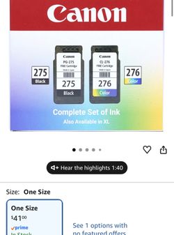 Canon ink PG 275/276
