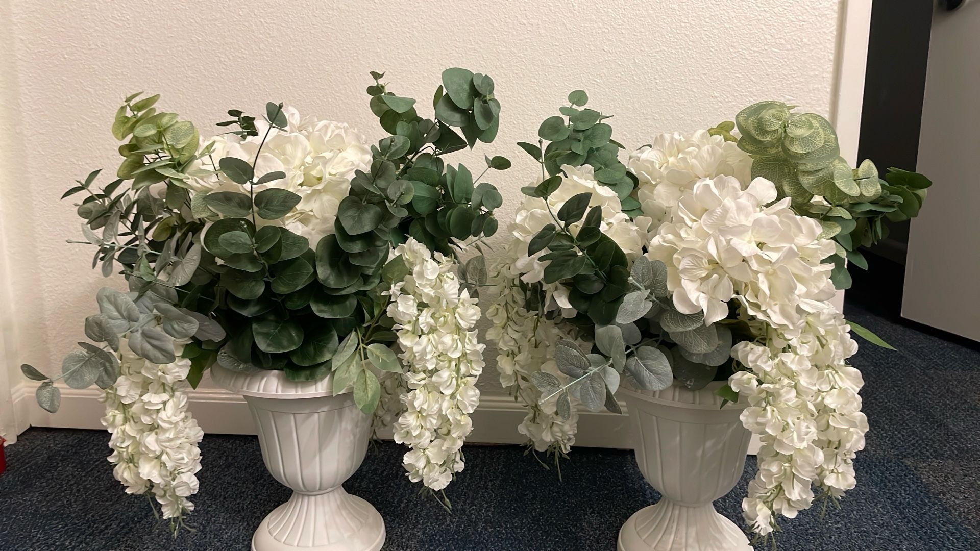Faux Floral Pots