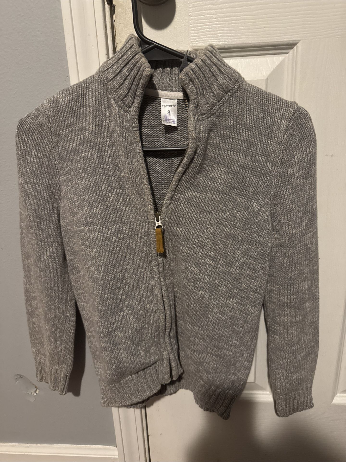 Carters Boys full Zip Up Sweater Size 8