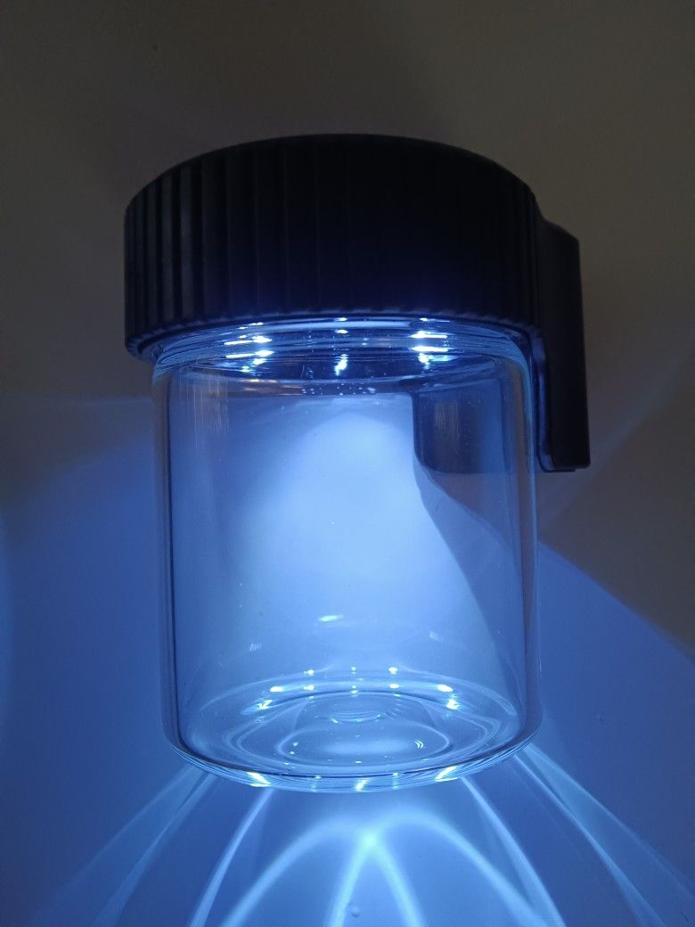 LED Magnified, Stash Jars. (USB, 10 Times Magnification)