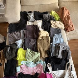 Bundle Of Lululemon And ALO Yoga Workout Clothes 