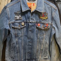 Custom Levi Spider-Man Denim Jacket