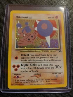 Hitmontop holo 2001