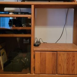 FREE - Oak TV and Stero Entertainment Console - FREE