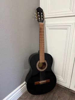 Black Classical Acoustic Guitar