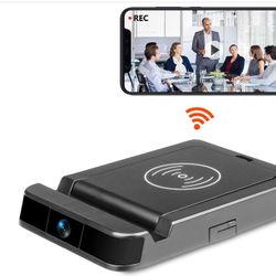 New Hidden Camera WiFi Wireless Charger with 160° Lens Security Nanny Cam 4K