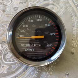 Marine Speedometer Gauge – MPH & KM/H (Faria Style)