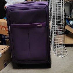 Full Size Soft Purple Suitcase