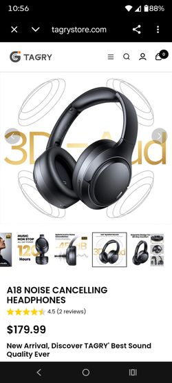 Over‑Ear Bluetooth Headphones with ANC and Transparency Mode, 120H Playtime, HiFi Stereo, Deep Bass, Lightweight & Foldable, Fast Charge, Comfort Fit