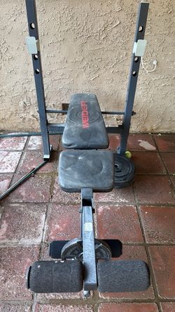 Weider Adjustable Weight Bench with Rack