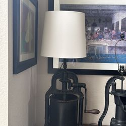Antique Lamp Made Made From Sausage Stuffer