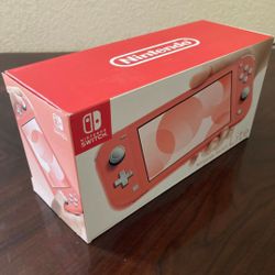 Brand New Coral Pink Nintendo Switch Lite