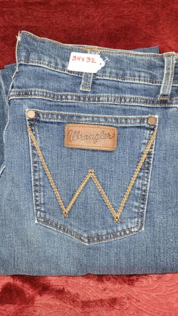 Wrangler Reto 34x32 men's western denim jeans Cash Only