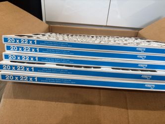 Aerostar Air Filter 20x22x1 MERV 6 AC Filter, HVAC, Furnace Filter, 5 pack